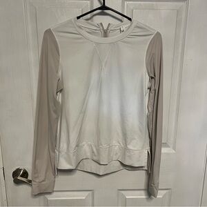 Lululemon White/Dune Warm up Crew